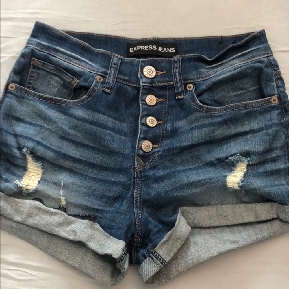 Express high rise shorts